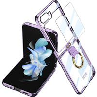 Etui GKK Ring Holder do Samsung Galaxy Z Flip5 5G, fioletowe