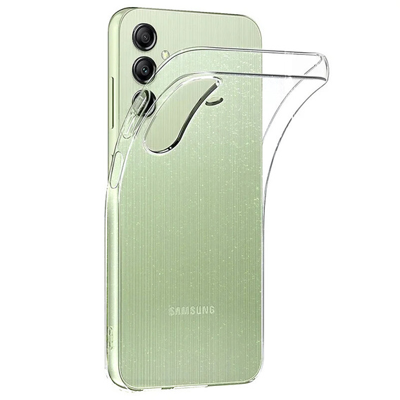 Etui do Samsung Galaxy A15 4G / 5G, Silicone Brokat, przezroczyste + Szkło 9H