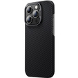 Etui BENKS Kevlar do iPhone 15 Plus, Carbon Fiber, czarne