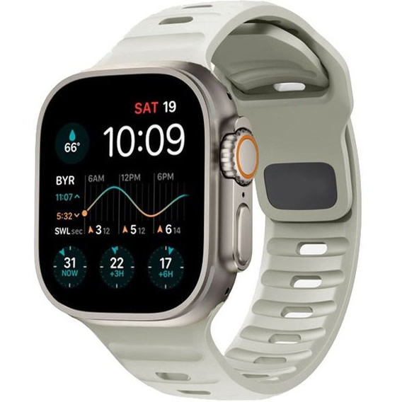 Pasek Silikonowy do Apple Watch 1/2/3/4/5/6/7/8/SE/ULTRA 42/44/45/49MM, Beżowy