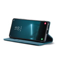 Etui CASEME do Samsung Galaxy S22 5G, Leather Wallet Case, zielone