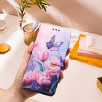 Etui portfelowe do Honor 400 Lite – różowy kwiat i motyl