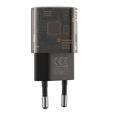 XO Clear Ładowarka Sieciowa CE05 PD 30W QC 3.0 18W 1x USB 1x USB-C, dymiona