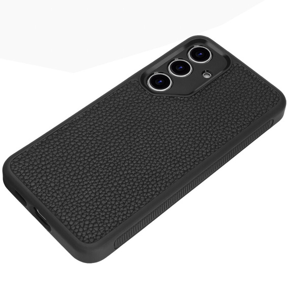 Etui skórzane do Samsung Galaxy S24, ERBORD LeatherGuard, czarne