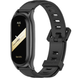 Pasek Silikonowy do Xiaomi Smart Band 10 / 9 / 8, Czarny