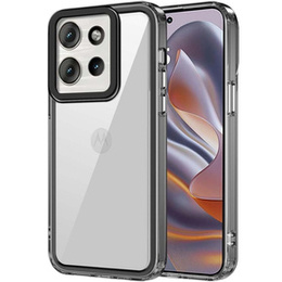 Etui do Motorola Edge 50 Neo / Motorola ThinkPhone 25, Fusion Hybrid, przezroczyste / czarne