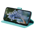Etui z klapką do Samsung Galaxy A15, Mandala Flower, zielone + szkło 9H