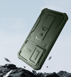 Etui pancerne do Samsung Galaxy A36 5G, Dexnor Kickstand Cam Protector, zielone