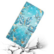Etui z klapką do Samsung Galaxy A05s, Wallet, Butterflies niebieskie
