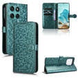 Etui z klapką do Motorola Edge 60 / 60 Fusion, Wallet Rhombus, zielone