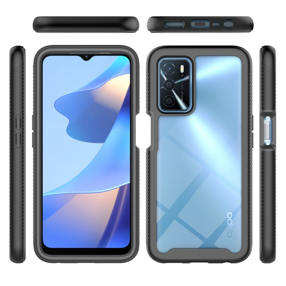 Etui do Oppo A16 / A16s / A54s, Shockproof, z folią, czarne