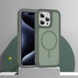 Etui z ramką do iPhone 13 Pro Max, do MagSafe, zielone