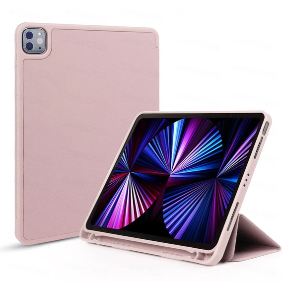 Etui do iPad Pro 11" 2024 (5 gen.), Smartcase z miejscem na rysik, różowe