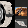 Pasek ERBORD ProTech do Samsung Galaxy Watch Ultra 47mm (2025 / 2024), Beżowy