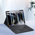 Etui z klawiaturą do iPad Pro 13" 2024 (7 gen.), Dux Ducis TouchPad Leather Pen Slot, czarne