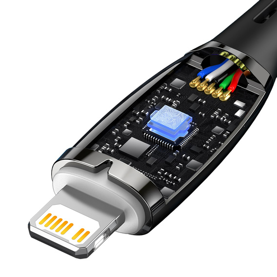 Baseus Glimmer – kabel USB‑C do Lightning 20 W 2 m - czarny