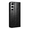 Etui z klapką do Samsung Galaxy S25 FE, QIALINO Leather Wallet, czarne