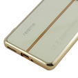 Etui do Realme 11 Pro 5G / Pro+ 5G, Electroplating Frame, przezroczyste / złote