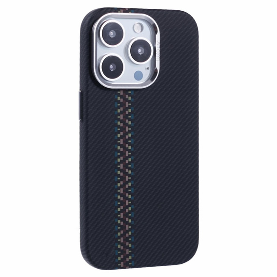 Etui do iPhone 15 Pro, Carbon Fiber MagSafe, czarne