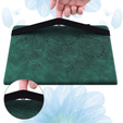 Etui do Xiaomi Redmi Pad SE 11", Flowers, zielone
