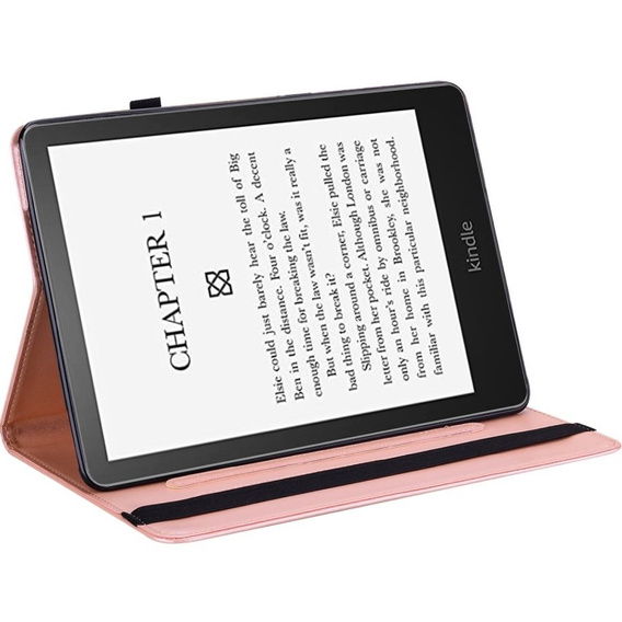 Etui do Amazon Kindle Paperwhite 5 (2021), Imprinted Tree, różowe rose gold