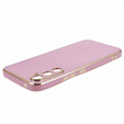 Etui do Samsung Galaxy A15, Glamour CamShield, fioletowe + szkło 9H