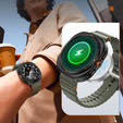 2w1 Etui + Szkło Hartowane do Samsung Galaxy Watch 6 40mm, Czarne