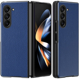 Etui do Samsung Galaxy Z Fold5 5G, Litchi Texture, Granatowe