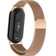 Pasek Bransoleta Milanese do Xiaomi Smart Band 10 / 9 / 8, Różowy Rose Gold