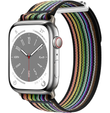 Pasek Nylonowy do Apple Watch 1/2/3/4/5/6/7/8/9/10/11/SE Ultra 1/2/3 42/44/45/46/49mm, Tęczowy