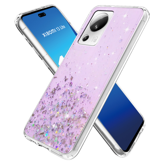 Etui do Xiaomi 13 Lite, Glittery, fioletowe