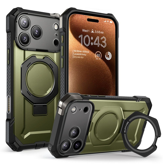 Etui Supcase do iPhone 17 Pro Max, Unicorn Beetle Grip Mag, Guldan