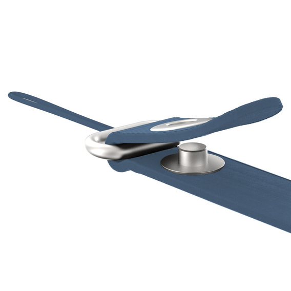 Smycz na telefon kompatybilna z etui do iPhone 17, odpinana magnetyczna klamra, pasek na szyję – niebieska