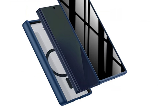 Etui do Samsung Galaxy Z Fold 7, Mobosi z ochroną zawiasów, niebieskie