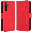 Etui z klapką do Samsung Galaxy A36 5G, Card Slot, czerwone