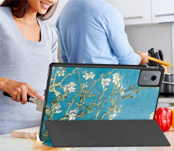 Etui do Lenovo Idea Tab 11" 2025 TB336FU TB336ZU, Smartcase, z funkcją podstawki, Kwiat wiśni