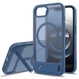 Etui do iPhone 16E, Kickstand Matt Case, do MagSafe, niebieskie