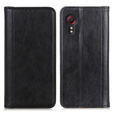 Etui do Samsung Galaxy Xcover 7, Wallet Litchi Leather, czarne