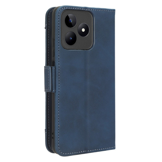 Etui z klapką do Realme Note 50, Card Slot, granatowe