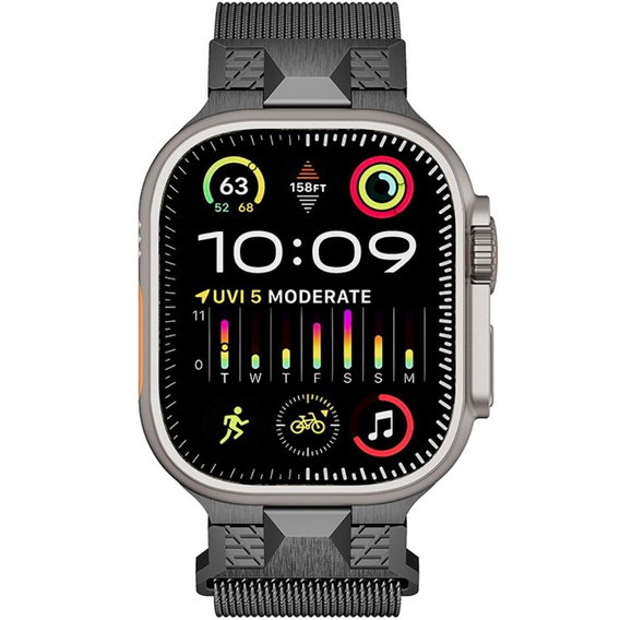 Bransoleta do Apple Watch 1/2/3/4/5/6/7/8/9/10/11/SE Ultra 1/2/3 42/44/45/46/49mm, Szara