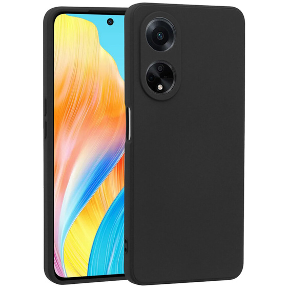 Etui do Oppo A58 4G, Silicone Lite, czarne