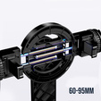Blavec Selfie Stick Aluminium Fusion P07 Magsafe Tripod + Pilot + 2 Lampy 1,4 metra, czarny