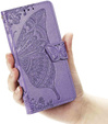 Etui z klapką do Xiaomi Poco F7, Butterfly, fioletowe