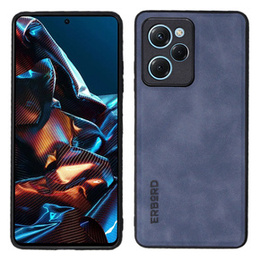 Etui do POCO X5 Pro 5G, ERBORD Business, z blaszką do uchwytów samochodowych, niebieskie