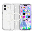 Etui do iPhone 17, do MagSafe, brokatowe, przezroczyste