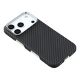 Etui do iPhone 17 Pro, włókno karbonowe, do MagSafe, czarne