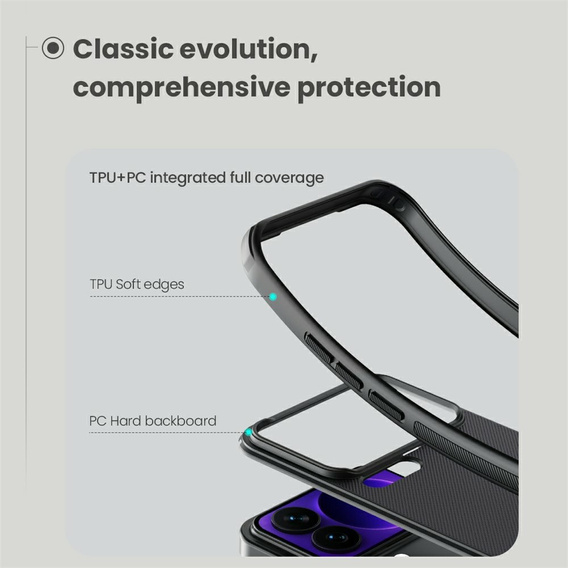 Etui NILLKIN do Xiaomi 17 Pro, Frosted Shield, do MagSafe, czarne