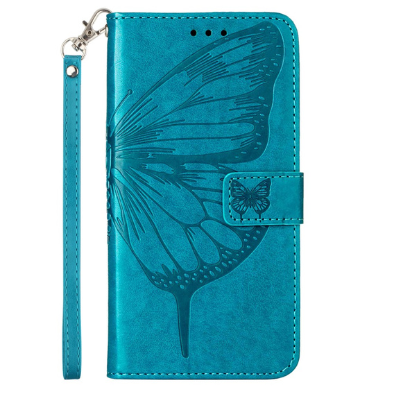 Etui z klapką do Samsung Galaxy Z Fold6 5G, Butterfly, niebieskie