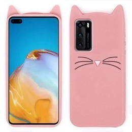 Etui do Huawei P40, Obudowa 3D KOT Case, Różowe