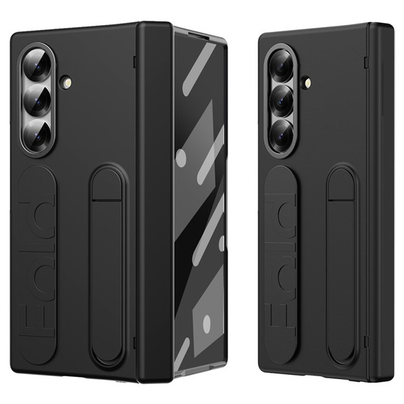 Etui z rączką do Samsung Galaxy Z Fold7 – czarne, ochronna obudowa z funkcją stand